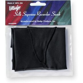 Hodge Silk Soprano Recorder Swab - Black