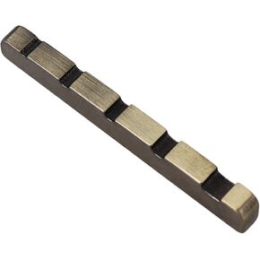 Stainless Steel Electric Guitar Bass Nut for 5-string Guitar with Self-polishing Grooves to Fit (Bronze Color)