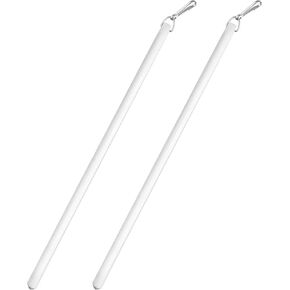 Rod Desyne 3/8" Fiberglass Baton with Metal Snap, 36 inch (Set of 2), White