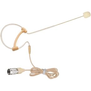 Single Ear Headset Microphone Earset Headworn Mic Compatible with Audio-Technica Wireless System Bodypack Transmitter with 1.2m Cable Windscreen Hirose 4 Pin Plug