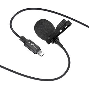 PoP voice Microphone Professional for iPhone Lavalier Lapel Omnidirectional Microphone for iPad, iPod, Condenser Mic for iPhone Audio & Video Recording, YouTube, Interview, Podcast, Vlogging(6.6 Feet)
