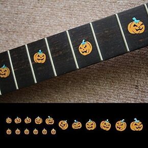 Fretboard Markers Inlay Stickers Decals for Guitars & Bass - Pumpkins