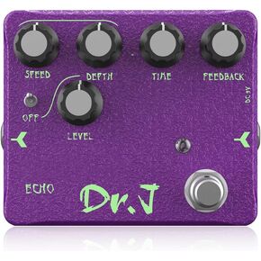 JOYO Delay Pedal Echoes Digital Multi Delay Pedal with Modulation for Electric Guitar Effects High-end Edition Dr.J Series (D54)