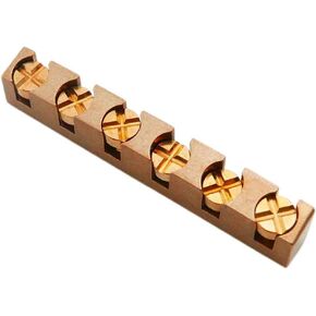 43mm Adjustable Brass Guitar Nut - Height Bell Nuts Replacement Compatible for Strat Tele ST TL style Electric Guitar