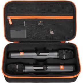 Aproca Black Portable Hard Storage Case, for JBL Wireless Two Microphone System and Accessories