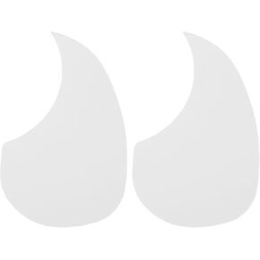 MECCANIXITY 2 Pcs Acoustic Guitar Pickguard Guitar Guard Plate Fit 38 Inch Self Adhesive Right Handed Acoustic-Electric Guitar Parts 96x158mm Water Drop Shape Transparent