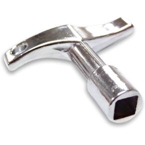 Performance Plus Ergonomic Design Standard Square Lug Chrome Plated Deluxe Drum Tuning Key (DK2)