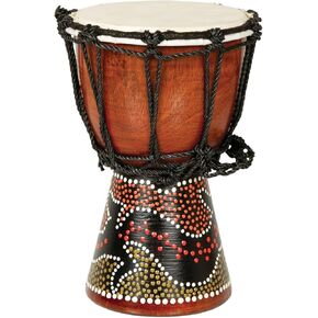 7" Drum Mini Jembe Djembe Drum with Gecko Painted Design