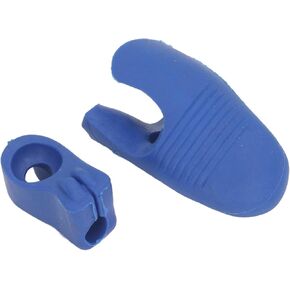 2 Pcs Violin Bow Grip Corrector, Soft SiliconeBow Hold Buddies Violin Viola Teaching Aid (Blue)