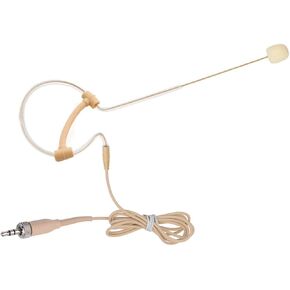 Single Ear Headset Microphone Earset Headworn Mic Compatible with Sennheiser Wireless System Bodypack Transmitter with 1.2m Cable and Windscreen 3.5mm Female Screw Plug