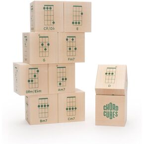 Uncle Goose Chord Cubes Ukulele Blocks - Made in The USA