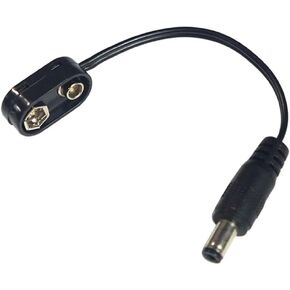 Black Battery Clip Converter Power Cable 9Volt Power Eliminators Adapter Power Supply Cable Snap Connector Guitar 9Volt Power Supply Cable Portable Connector Battery Cable Keyboard Accessories