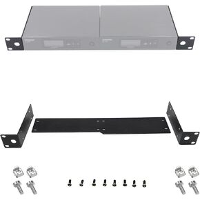 RK Rackmount Bracket Kit fit for QLXD4 Dual (2) Receivers Wireless System Mount on 1U Standard 19'' Rack Distribution