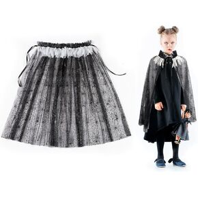 Halloween Cape Spiderweb Cloak for Halloween Cosplay Dress Up Lace Spiderweb Cape Costume for Women Party Supplies 30in in Kuwait