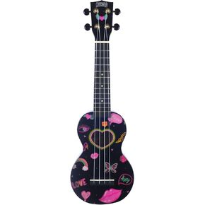 Mahalo Ukuleles Mahalo Art Series Ukulele, Right Handed, Soprano (MA1HE bk)