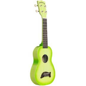 Kala Brand Music Co. Makala Dolphin, 4-String Ukulele, Green Burst, Soprano (MK-SD/GRNBURST)
