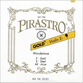 سلسلة Pirastro Wondertone Gold Label للكمان E سلسلة 4/4 مقاس نهاية كرة ستارك in Kuwait