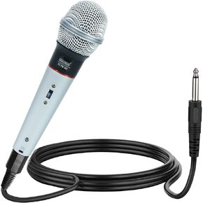 5 CORE Microphone Dynamic Vocal Handheld Mic Cardioid Unidirectional Microfono w On Off Switch + XLR Audio Cable for Singing Karaoke Public Speaking & Parties PM 305