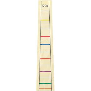 Cello Finger Sticker 1/2 Cello Finger Position Marker Practical Fret Board Label Sticker High Adhesive Fret Board Label Sticker for Cello Beginners