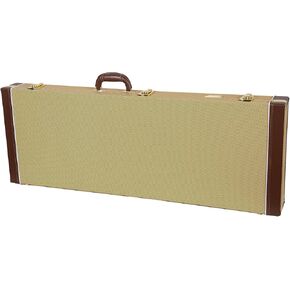 Crossrock Electric Guitar Case fits PRS SE standard solid body guitar, Rectangular, Vinyl Tweed (CRW620PRSETW-R)