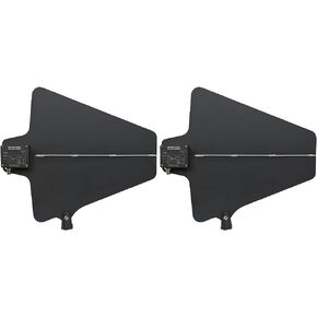 2 PCS UHF Active Directional Antenna Paddle with Gain Switch for Antenna Distribution System,Antenna for Wireless Microphone Antenna Splitter,Strong Signal 2200 FT