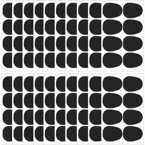 160 Pieces Saxophone & Clarinet Mouthpiece Cushions, 0.8mm Sax Mouthpiece Pads, Alto Tenor Saxophone Patches Oval Mouthpiece Cushion Clarinet Accessories with Strong Adhesive