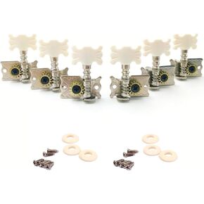 3 أزواج من موالفات الجيتار الكلاسيكية، رؤوس آلة ضبط أوتاد الضبط البديلة، 3 يسار و3 مفاتيح يمين، مجموعة مفاتيح على شكل فراشة لأجزاء إصلاح الجيتارات الشعبية الصوتية القديمة 3L + 3R in Kuwait