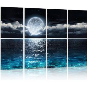 YPY Acoustic Panels, Soundproof Wall Panels: Sound Absorbing Wall Art, 8 Pack 12"x16" Decorative Sound Proofing Panels, Acoustical Treatment Better than Sound Proof Foam, Noise Cancelling Wall Panels