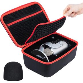 Hard Case for Blue Yeti Microphone, Yeti X, Yeti Pro Mic, Mic Carrying Case Compatible with Blue Microphones, Travel Case Fit Blue Yeti Cable and Other Accessories - by YOUSHARES
