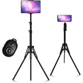 Sheet Music Stand,3 in1Music Stand,Adjustable MusicHolder,Super Sturdy suitable Tripod Stand,Portable Lightweight,Tablet Holder with Carrying Bag&Page Turning Controller,for4.7-13"Tablet and Cellphone
