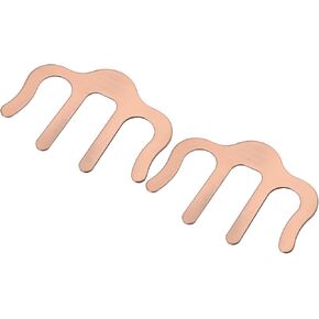 MECCANIXITY 2Pcs Metal Music Book Clip and Page Holder for Sheet Music Stands, Piano Sheet Music Holders Music Book Holder Rose Gold