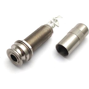 SAPHUE Brass Electric Guitar Bass 1/4Inch Barrel Jack Equalizer Pickup 6.35 Cylinder Input/Output SocketMono Active Long Threaded Jack Socket Guitar Parts & Accessories (Gold, 44.5x16cm)