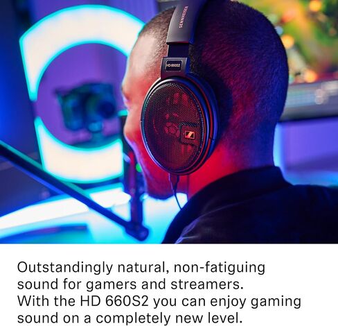 Sennheiser HD 660S2 Wired Audiophile Stereo Headphones with Deep Sub Bass, Optimized Surround, Transducer Airflow, Vented Magnet System and Voice Coil – Black in Saudi Arabia