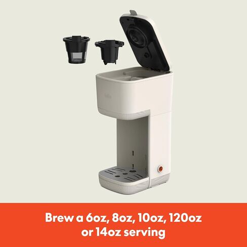 bella Single Serve Coffee Maker, K Cup & Coffee Ground Compatible, Oatmilk in Kuwait