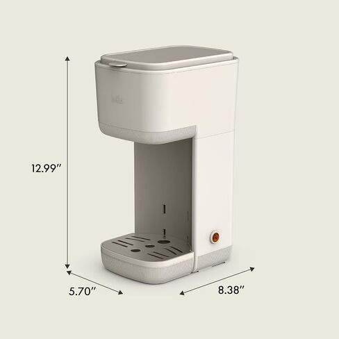 bella Single Serve Coffee Maker, K Cup & Coffee Ground Compatible, Oatmilk in Kuwait