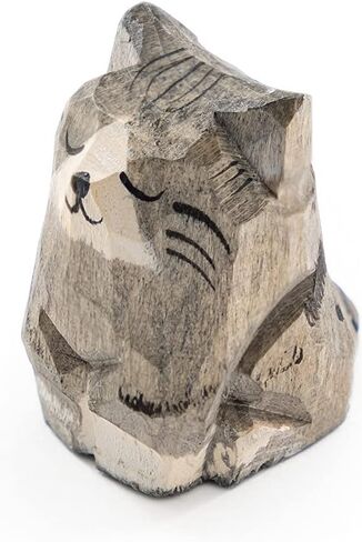 Islandoffer Wooden Carving Kitten Set (3 pcs) in Saudi Arabia