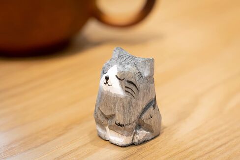 Islandoffer Wooden Carving Kitten Set (3 pcs) in Saudi Arabia