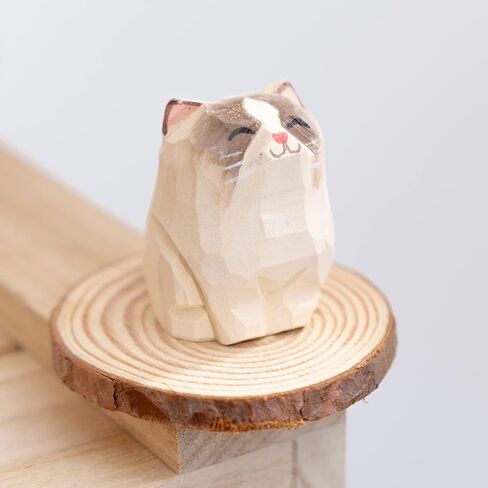 Islandoffer Wooden Carving Kitten Set (3 pcs) in Saudi Arabia