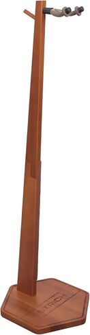 حامل جيتار صوتي قوي، خشب صلب بارتفاع 35.4 سم، حامل جيتار من خشب الجوز مع شماعة للمنزل، الاستوديو (FH1، عرض الجيتار) in Kuwait