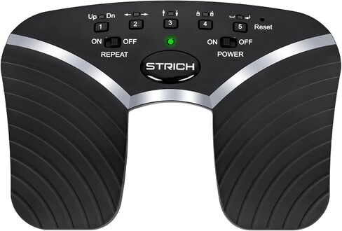 STRICH Wireless Page Turner Pedal for iPad, Rechargeable Music Page Turner Pedal, USB Silent Foot Pedal for Tablets Smartphones iPad Pro Multimedia Platforms PC, SPT-10 in Saudi Arabia