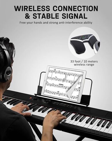 STRICH Wireless Page Turner Pedal for iPad, Rechargeable Music Page Turner Pedal, USB Silent Foot Pedal for Tablets Smartphones iPad Pro Multimedia Platforms PC, SPT-10 in Saudi Arabia