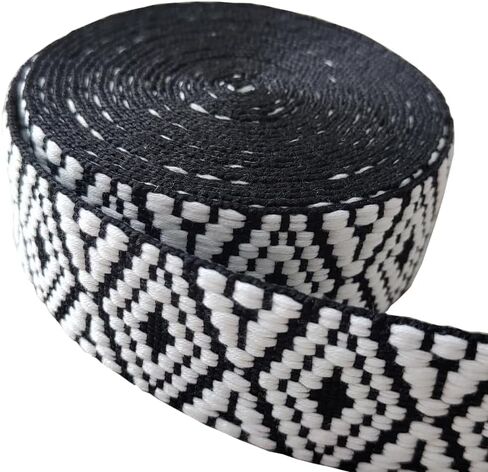 Nylon Webbing 1.5 inch Striped Webbing Polyester Webbing Heavy Duty Ribbon for Crafts Bag Handles Camera Purse Strap DIY Pet Collars Leash Backpack Belt 5 Yards 38mm (Red) in Saudi Arabia