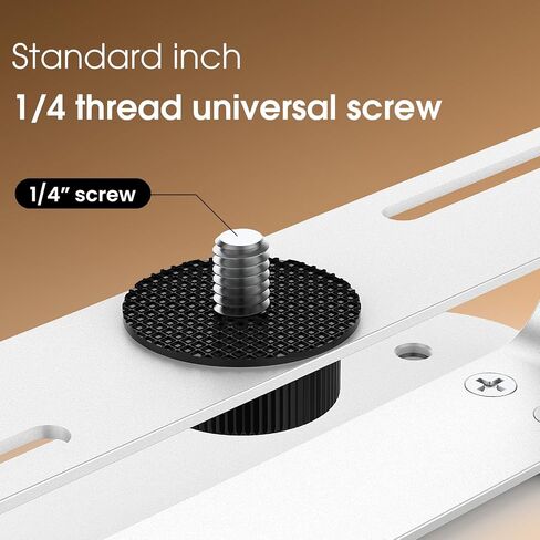 Desktop Projector Mount - Projector Ceiling Mount with 360°Adjustable - Universal Stand 1/4 Screw for LED LCD Video Projectors Camera with Cable Ties in Saudi Arabia