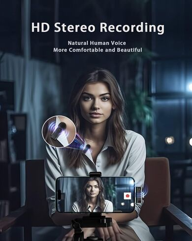 ميكروفون لاسلكي Lavalier لهاتف iPhone 15 Lightning iPad android 2 في 1 ميكروفون أمامي مع حافظة شحن لهاتف Vlog Tiktok Podcast هاتف طية صدر السترة لإلغاء الضوضاء (أسود Lightning وUSB-C/Type-C) in Kuwait