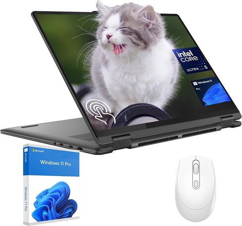 Lenovo Yoga 7i 2-in-1 Business Laptop - 16" FHD+ Touchscreen, Intel Ultra 5 125U, 16 GB DDR5 RAM, 2TB SSD, Backlit Keyboard, WiFi 6, Win 11 Pro, with Office 2021 Lifetime License & Silent Accessory in Saudi Arabia