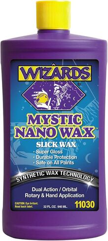 Wizards Mystic Nano Car Wax Polish - Protects and Provides Extreme Gloss and Slickness - Safe For All Paint and Clear Types Car Polishing Compound - For Both Machine and Hand Use - 8 oz in Saudi Arabia