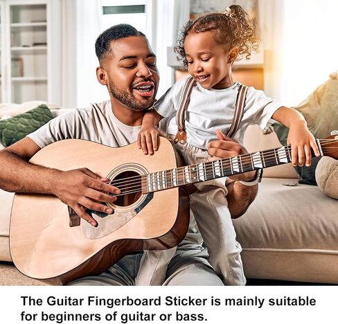 MECCANIXITY Guitar Fretboard Stickers Inlay Stickers Decals for Guitars and Trapezoid Inlay Sticker Guitar Decals for Music Guitar, Bass, Acoustic Guitar Silver in Saudi Arabia