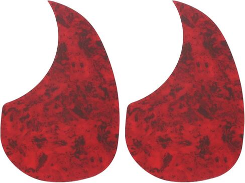 MECCANIXITY 2 Pcs Acoustic Guitar Pickguard Guitar Guard Plate Fit 38 Inch Self Adhesive Right Handed Acoustic-Electric Guitar Parts 96x158mm Water Drop Shape Transparent in Saudi Arabia