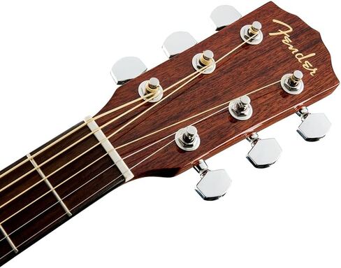 Fender CD-60S Dreadnought, All-Mahogany Acoustic Guitar - 0970110022 Bundle w/ 12-Pack Guitar Pick and Liquid Audio Polishing Cloth in Saudi Arabia