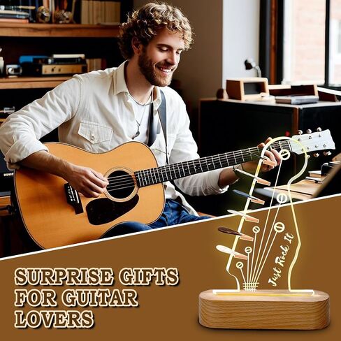 حامل اختيار الجيتار، حامل عرض اختيار الجهير، غراب رأس غيتار كهربائي أكريليك على شكل قاعدة خشبية مضيئة لتخزين اللقطات، هدايا إكسسوارات الجيتار لعشاق الموسيقى والموسيقيين in Saudi Arabia